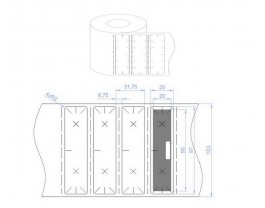 N831 UHF GEN 2 RFID Windshield Tag  N831 UHF GEN 2 RFID Windshield Tag